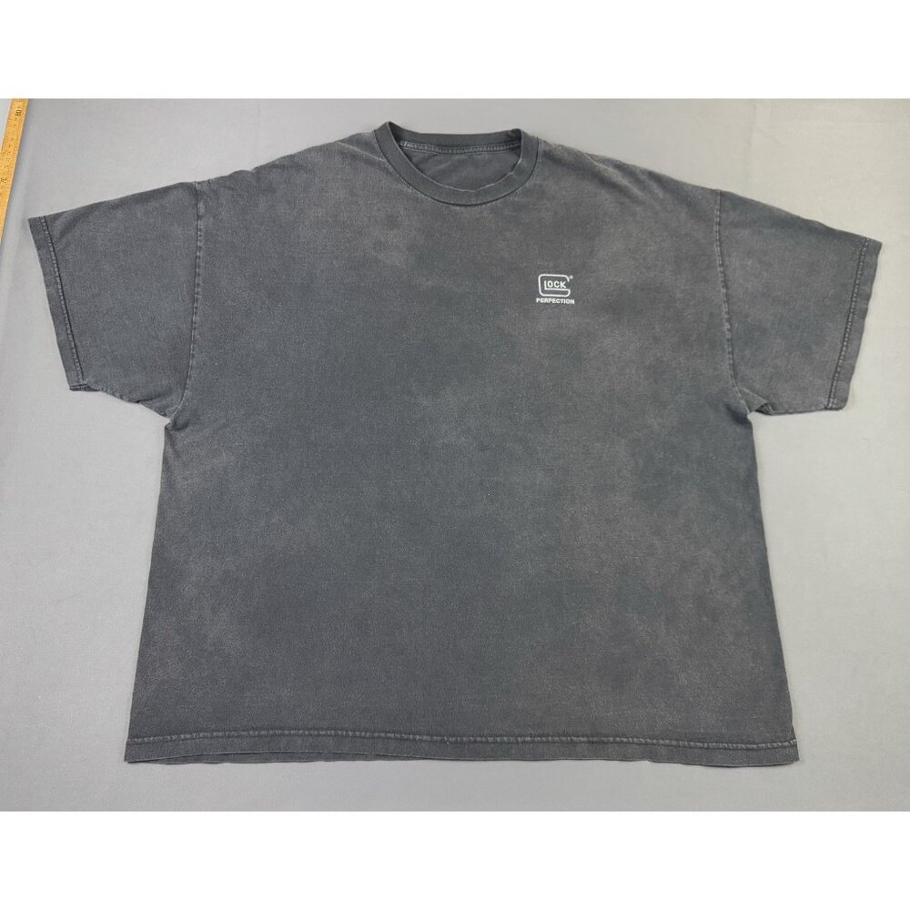 Rare Vintage Y2K Glock Pistol Firearm Logo Sun Fade Promo Shirt Fits 2XL 3XL